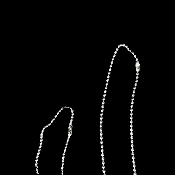 Vintage Dior John Galliano Silver Logo Ball Chain Razor Blade Dog Tag Necklace - Picture 5 of 16